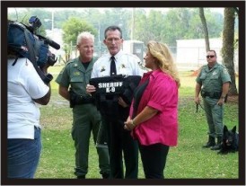 Cheresee of Yard Guards On Doody Presenting one of the bullet/stab resistant vests 